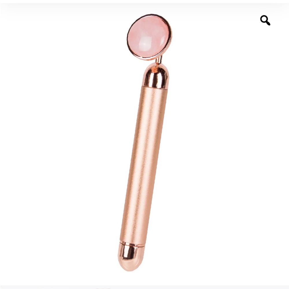 Rollerbrite Rose Quartz Vibrating Facial Massager